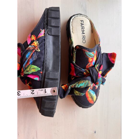 Farm rio   CASHEW PLATFORM MULE IN CASHEW BLACK size 7.5 - Picture 5 of 9